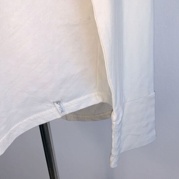 NWT Woolrich Meadow Forks 100% Cotton Long Sleeve Top Ivory Sz L - Picture 3 of 9